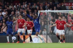 Marc Cucurella heads in the winning goal for Chelsea against Manchester United.