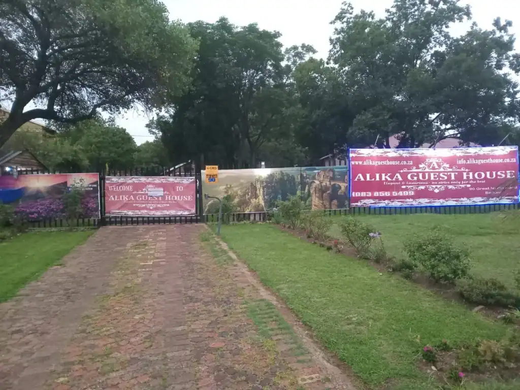 Big beautiful garden at Alika Guesthouse, a tranquil guest house near to me Benoni.