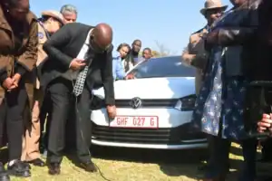 High-tech number plates with QR code and security features unveiled in Gauteng to fight vehicle crime.