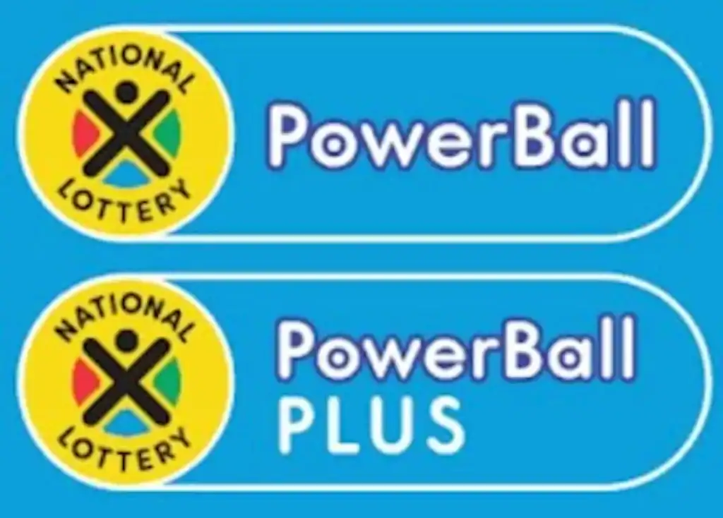 PowerBall and PowerBall Plus winning numbers for 6 June 2025 draw, showing R16m and R14m jackpots.