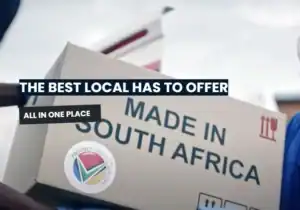 Proudly SA and dtic officials shaking hands at the launch of new e-commerce platforms for local businesses.