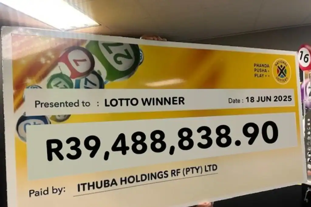 Panel beater celebrates after bank alert, claiming his share of R78m Lotto jackpot.