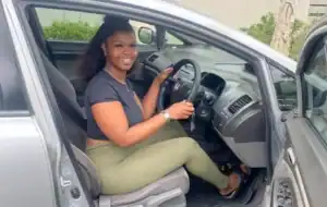 Eza Limelintaka, Shell Garage cashier, showing distress after incident in Maitland, Cape Town.