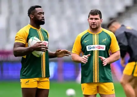 Siya Kolisi, Springboks captain, withdrawn from Barbarians match due to stiff neck, a precautionary move.