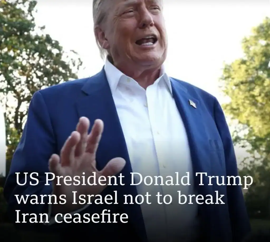 Trump’s Warning to Israel on Iran Ceasefire President Trump warns Israel on Iran ceasefire, urging restraint to avoid further conflict.