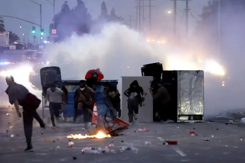 Trump's arrest threat to Newsom amidst LA protests sparks constitutional debate.