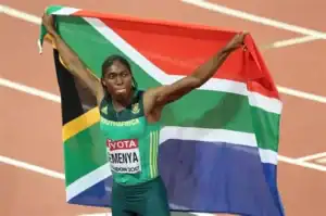 Caster Semenya smiles after European Court confirms her human rights victory in 2025 ruling.