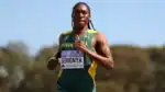 Caster Semenya with her legal team after winning her human rights case at the European court.