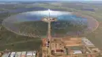 Redstone concentrated solar power plant with molten salt thermal battery in Northern Cape, South Africa.
