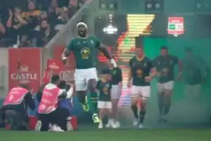 Springboks captain Siya Kolisi in action after moving to No 8 for Rugby Championship opener vs Australia.