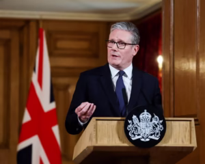 UK Prime Minister Keir Starmer announces recognition of Palestine as an independent state in 2025