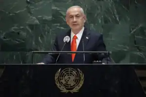 UN delegates walk out during Netanyahu UN speech over Gaza war crimes and growing international isolation.