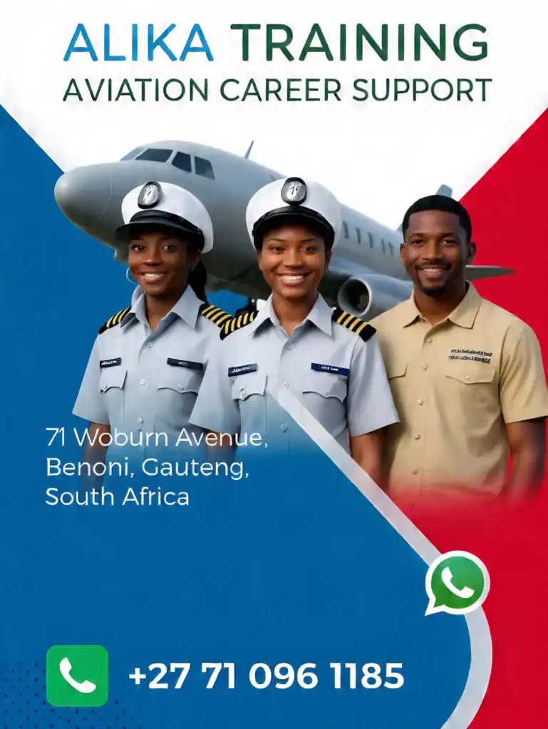 Aspiring pilot from Uganda supported by Alika Training's comprehensive Aviation Career Support Mandate.