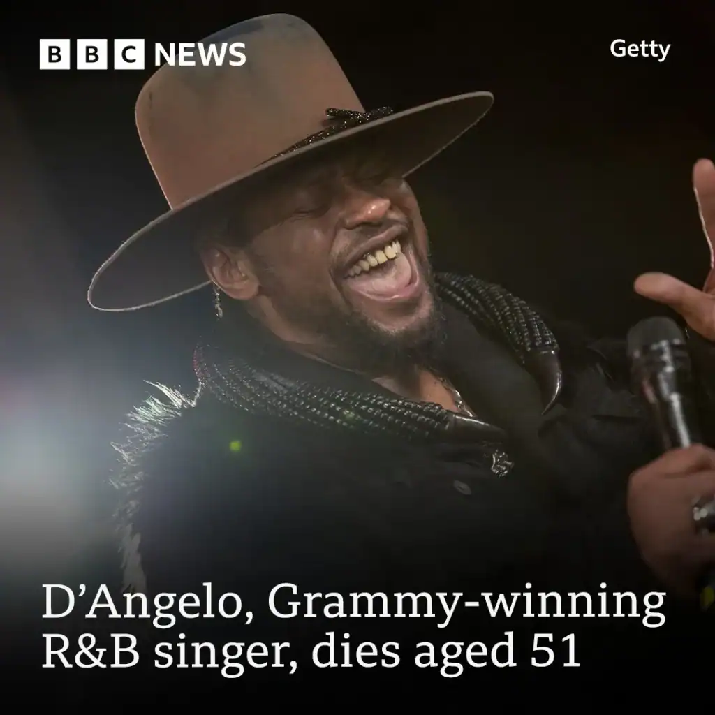 R&B legend D’Angelo dies at 51 after a brave battle with cancer, leaving behind a soulful legacy.
