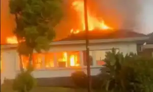 Firefighters contain flames at Fort Hare University after violent student protests and campus arson