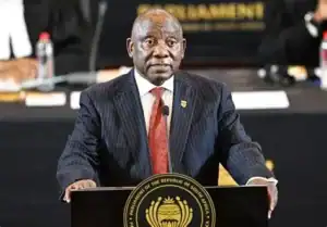 Donald Trump declares South Africa is banned from the 2026 G20 Summit in Miami during a speech.