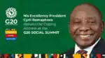 President Cyril Ramaphosa delivers the closing address at the historic G20 Summit in Johannesburg.