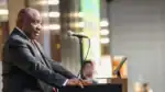 President Ramaphosa addressing global leaders, stating that boycott politics at the G20 summit will not work
