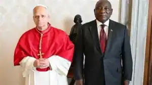 President Ramaphosa meets Pope Leo XIV at the Vatican to discuss peace, unity, and global cooperation.