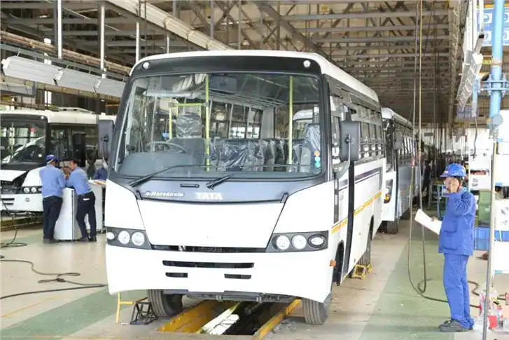 Kiira Motors Corporation vehicle plant in Jinja manufacturing electric Kayoola buses.