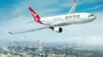 Qantas Airbus A330 takes off for inaugural direct flight from Perth to Johannesburg.