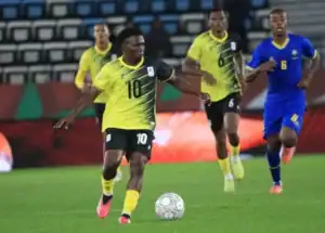 Uganda and Tanzania players in action during their 1-1 draw at AFCON 2025 in Morocco.