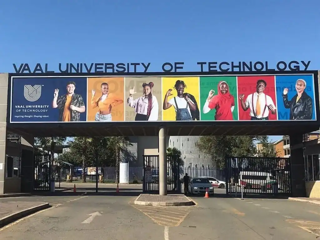 Vaal University of Technology campus entrance during the fraudulent degrees probe.