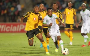 Kaizer Chiefs celebrate Glody Lilepo’s winning goal against Marumo Gallants in Betway Premiership