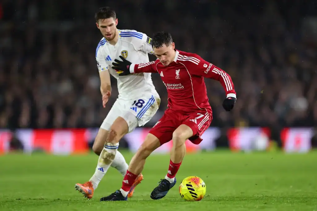Liverpool & Leeds Clash End In A Draw Of 0-0 In English Premier League Hugo Ekitike and Virgil van Dijk look frustrated as Liverpool & Leeds Clash End In A Draw Of 0-0 In English Premier League.