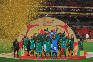 Senegal celebrate winning AFCON 2025 after extra-time victory over Morocco in Rabat final