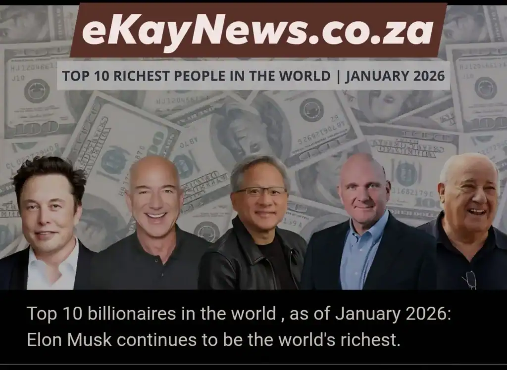 Elon Musk leads the 2026 Billionaires List with Amancio Ortega entering the top 10 richest people.