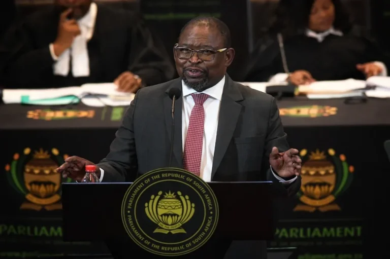 Finance Minister Enoch Godongwana preparing to deliver South Africa’s Budget 2026 speech