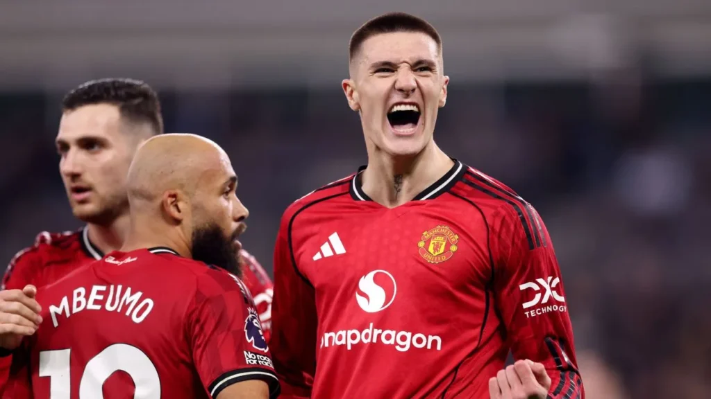 Manchester United defeat Everton by 1-0 as Benjamin Sesko scores off the bench in Premier League clash