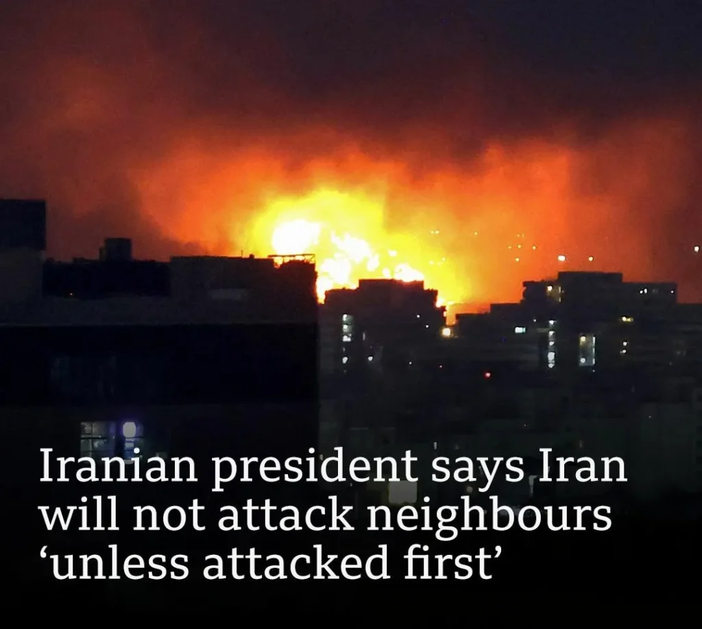 Iran President Masoud Pezeshkian apologises to neighbouring countries, pledges no strikes unless attacked