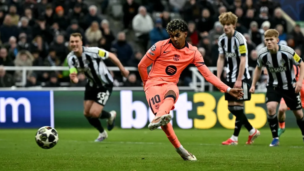Newcastle vs Barcelona Champions League match as Lamine Yamal scores late penalty to secure 1-1 draw