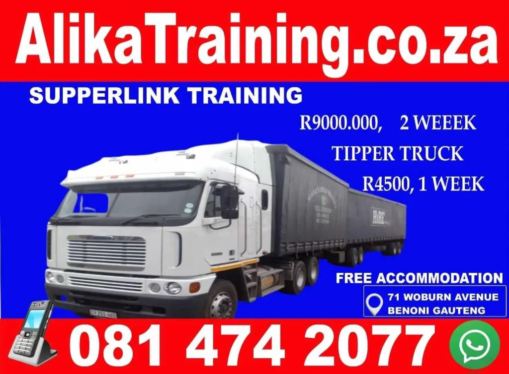 Superlink long combination vehicle and tipper truck driver training at Alika Training center
