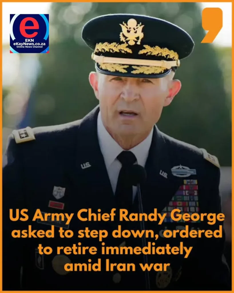 Trump dismiss army chief over Iran war disagreement highlighting Pentagon leadership shake-up during Iran war escalation involving Randy George