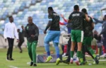 Athini Maqokolo celebrates his brace during AmaZulu's 5-1 win over Chippa United in Durban, April 2026.