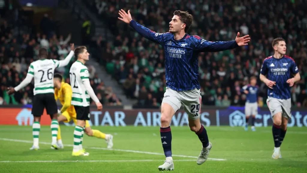 Arsenal steal Champions League advantage against Sporting with Havertz goal and Raya saves