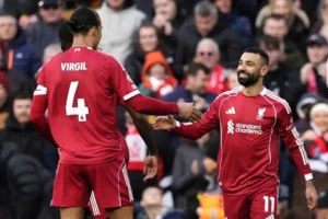 Liverpool claims 2-0 victory against Fulham as Mohamed Salah and Rio Ngumoha score at Anfield