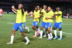 Sundowns celebrate 4-1 Betway Premiership win over Chippa United