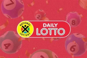Daily Lotto and Lotto Plus winning numbers for 03 May 2026 displayed on a lottery ticket.