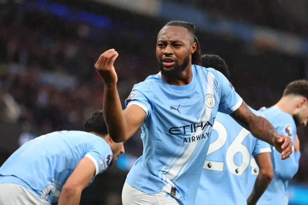 Phil Foden celebrates as Man City beat Crystal Palace to keep pressure on Arsenal in the title race.