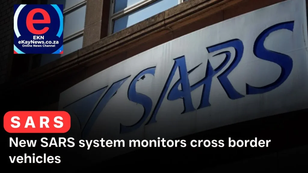 SARS officials assist foreign vehicle owners with customs declarations at a South African border post