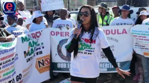 Victoria Africa and Dudula members violate the High Court interdict on xenophobia.