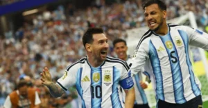 Lionel Messi celebrates after scoring twice as Argentina beat Austria in FIFA World Cup 2026
