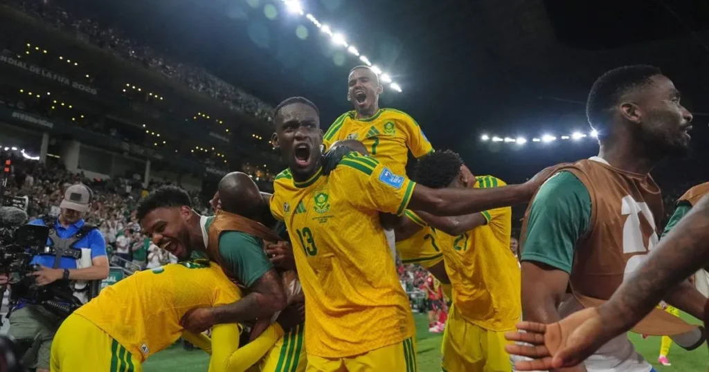South Africa celebrates historic victory over South Korea to reach FIFA World Cup knockout stage