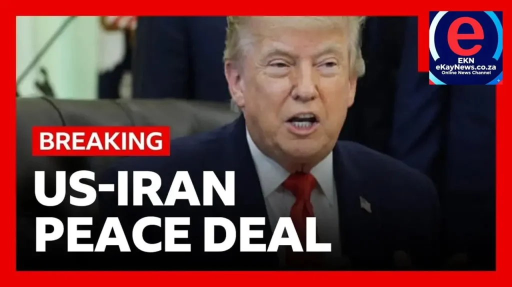 S and Iran leaders announce peace deal ending military action and reopening Strait of Hormuz