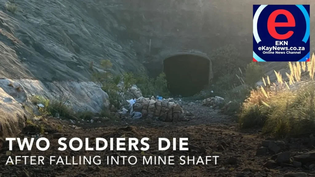 Two SANDF members confirmed dead after falling into a Roodepoort mine shaft during Operation Prosper.