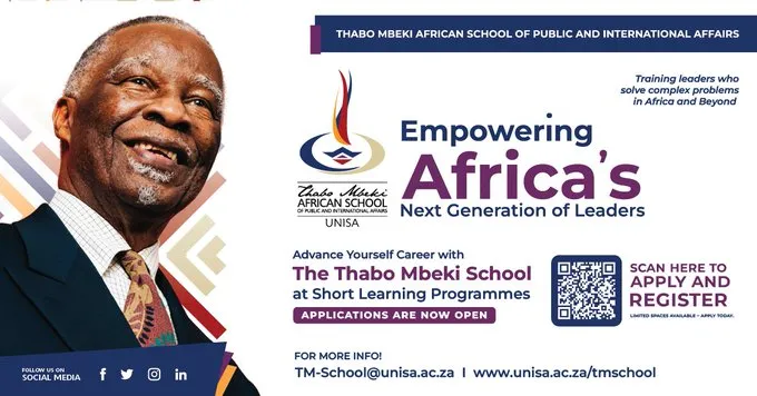 UNISA Short Learning Programme Applications Open UNISA opens applications for 2026 Short Learning Programmes in governance, diplomacy and leadership